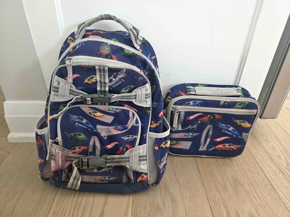 Pottery Barn Hotwheels Backpack & Lunch Bag - Small