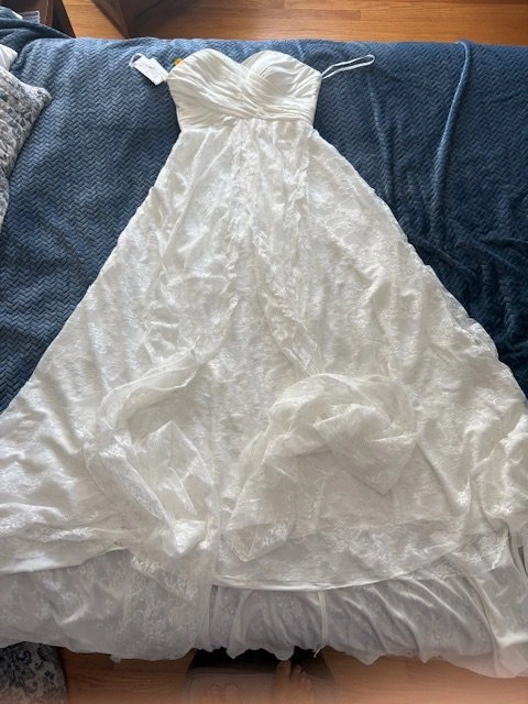 A-Line Boho Lace Wedding Dress - photo 2
