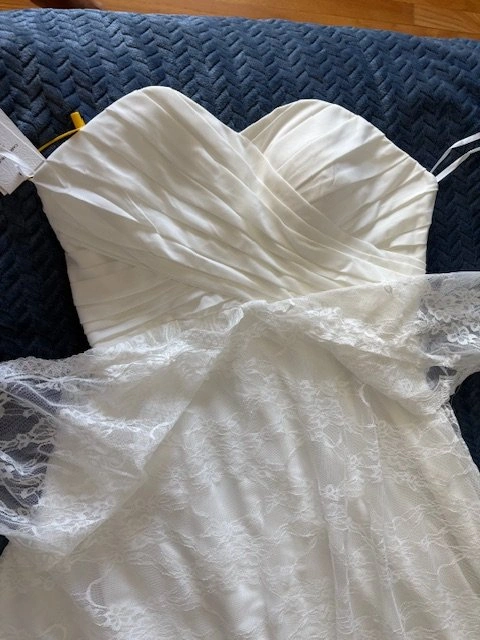 A-Line Boho Lace Wedding Dress - photo 4