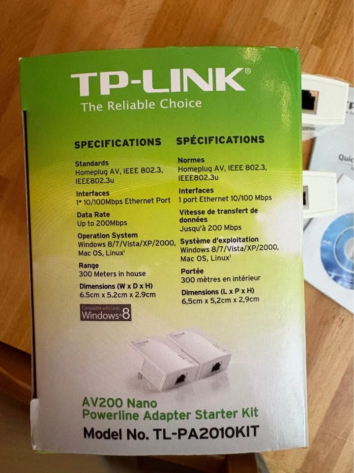 TP-Link Powerline Adapter Kit AV200 (CPL AV200) - photo 2