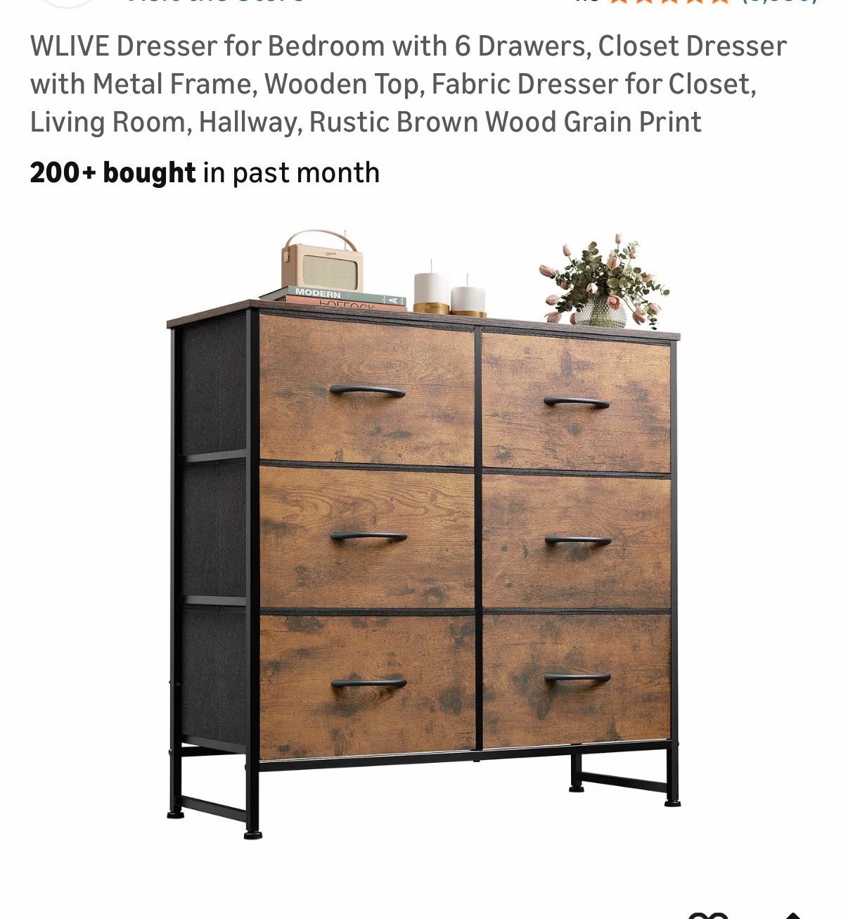 Queen Bed Frame and Matching Drawer Set