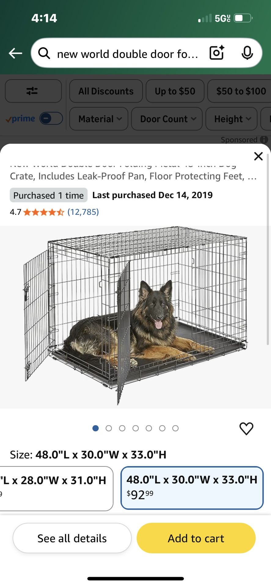 XL Dog Crate
