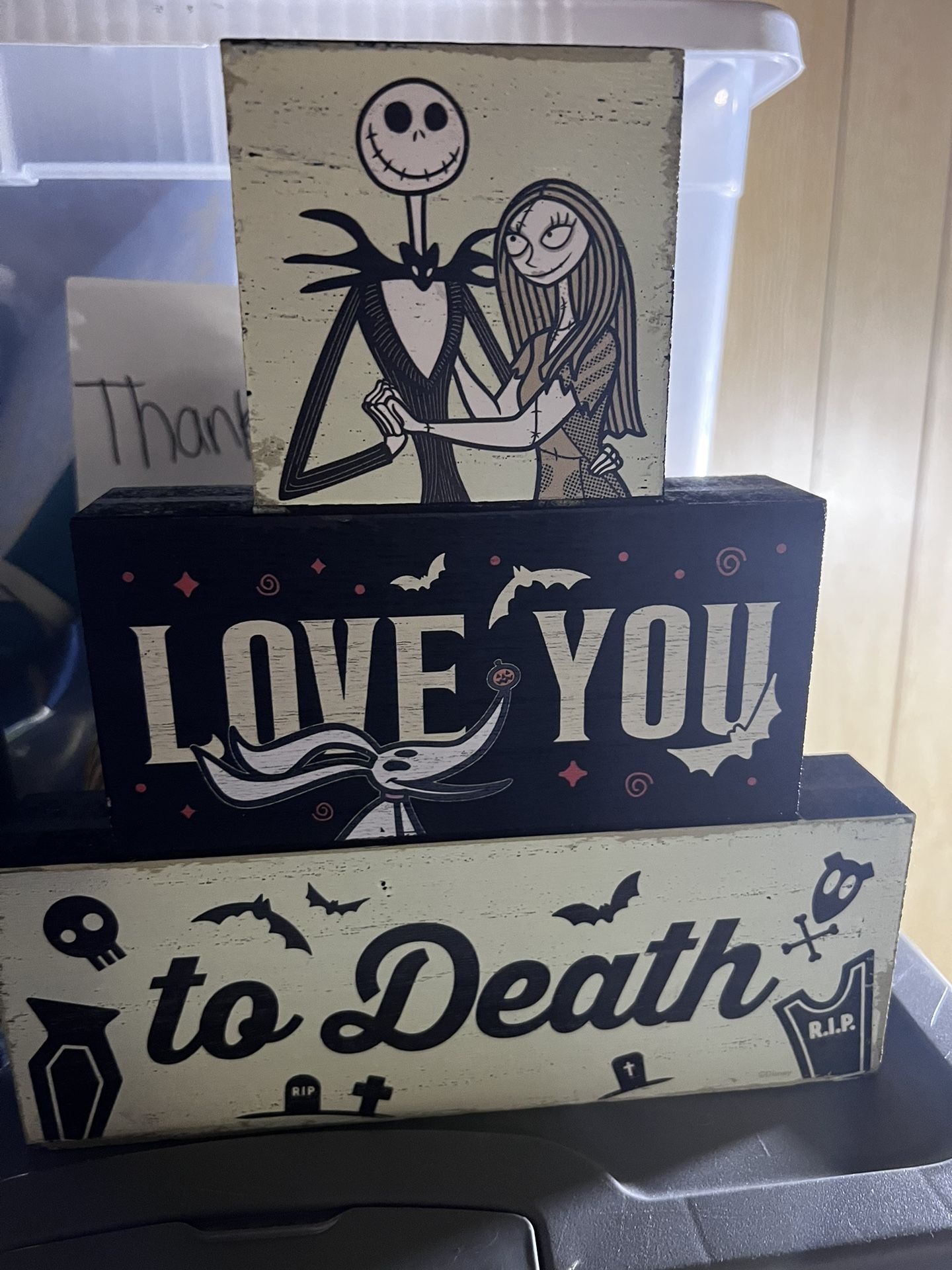 Nightmare Before Christmas Wooden Decorative Stand