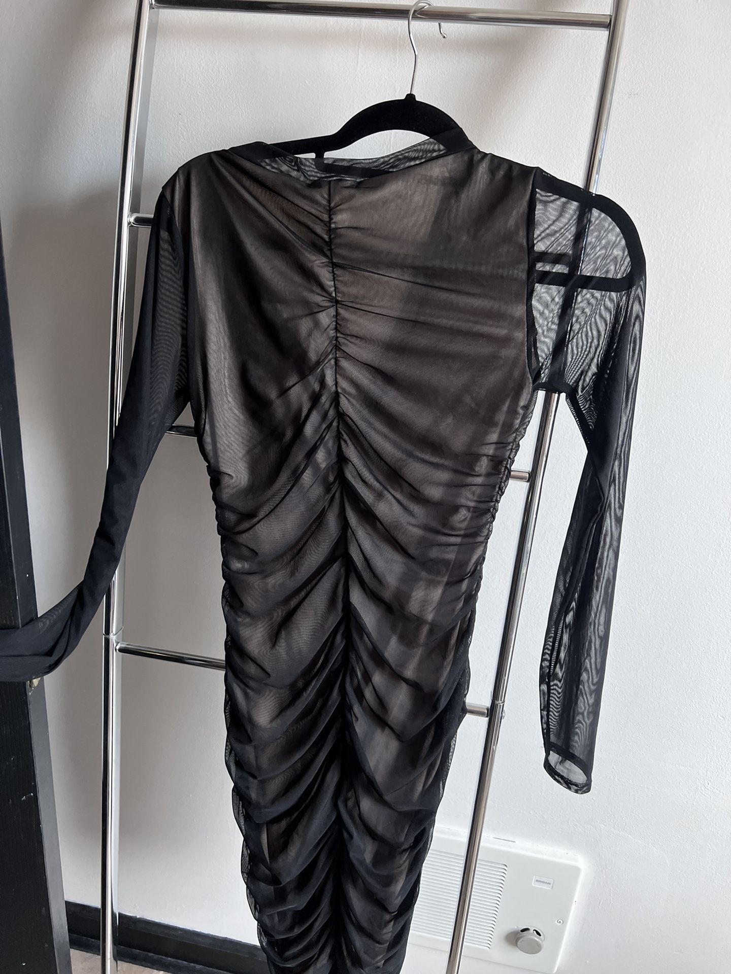 Fashion Nova Black Mesh Dress - photo 2