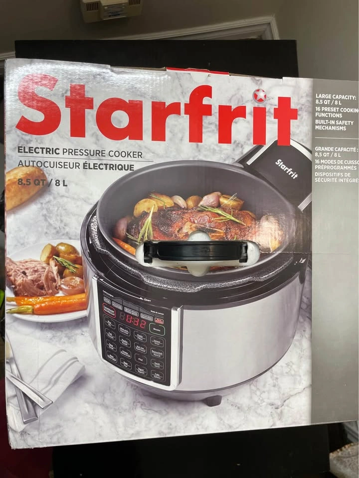Brand new Starfrit Electric Pressure Cooker 8L - Moving Sale - photo 2