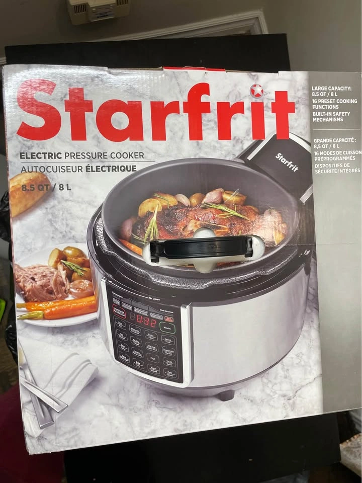 Brand new Starfrit Electric Pressure Cooker 8L - Moving Sale - photo 3