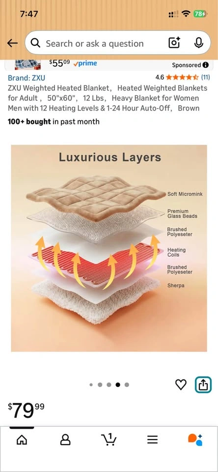 Brand New Heating Blanket - Great for Gifting - photo 4
