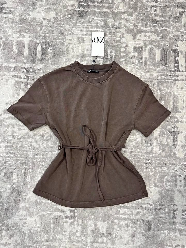 Zara NEW drawstring Shirt