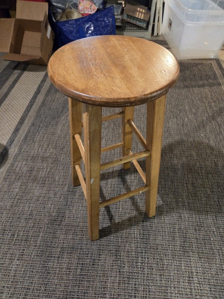 Wooden Barstool for Photography