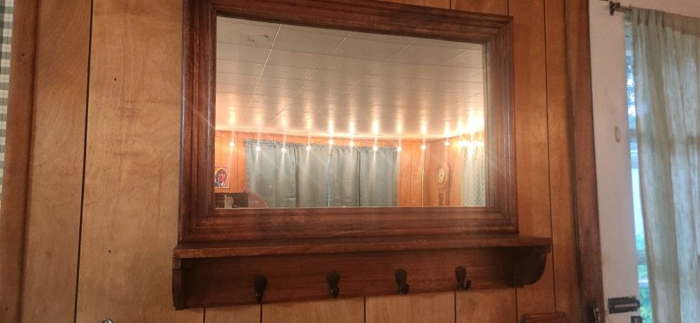 Mirror With Hooks
