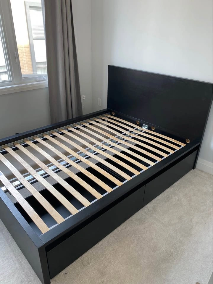 Ikea Malm Double Bed Frame with Storage - photo 4