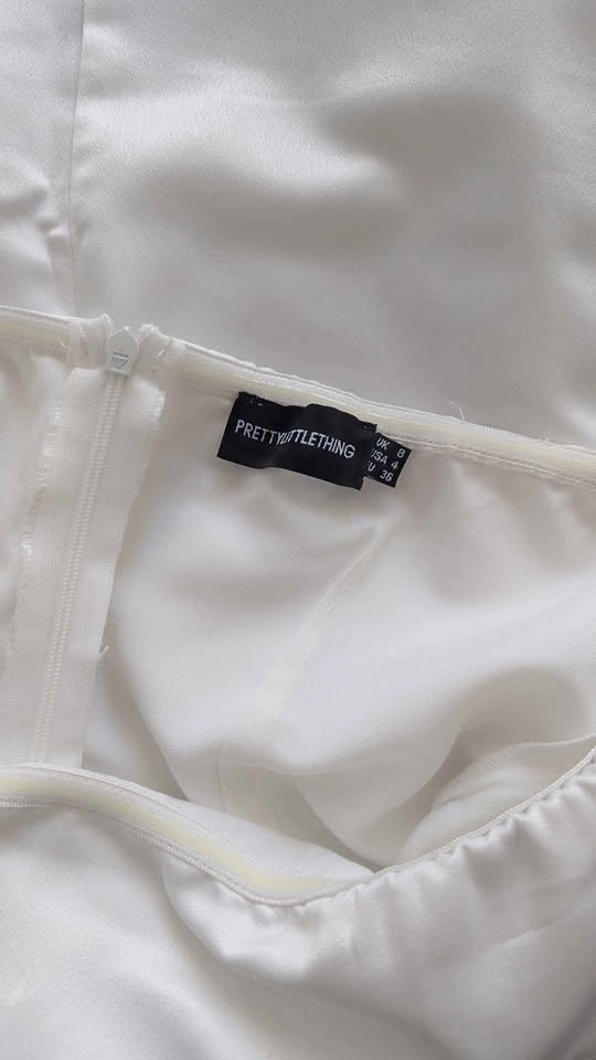 White Strapless Mini Dress PLT - photo 5