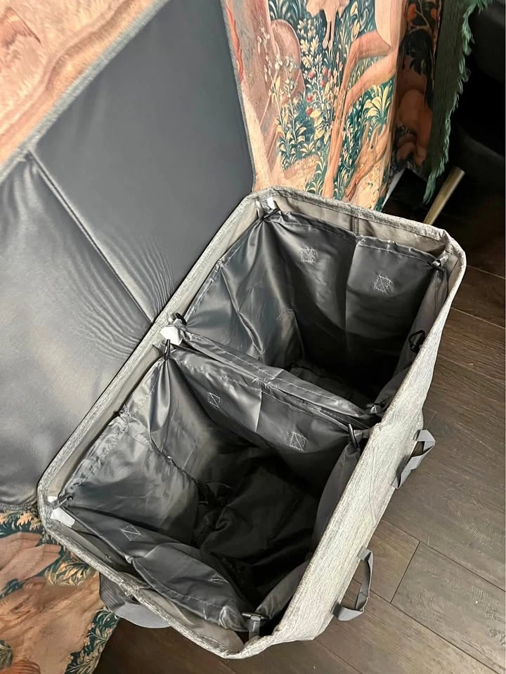 2 compartment laundry hamper