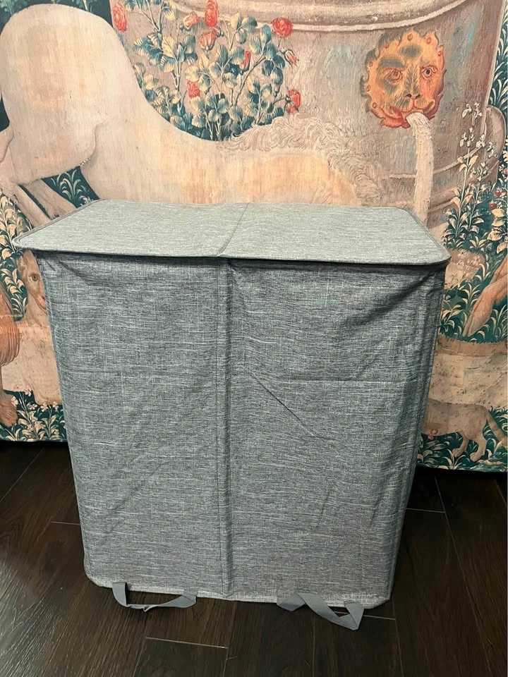 2 compartment laundry hamper - photo 2