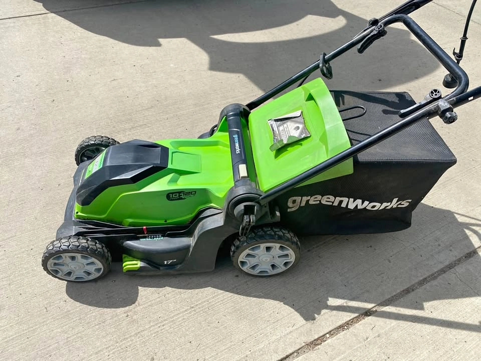 Greenworks 17” 10A Corded Electric Lawn Mower with Bag