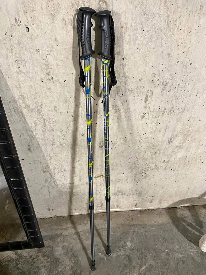 Adjustable Trekking / Walking Poles – Pair – Lightweight Aluminu