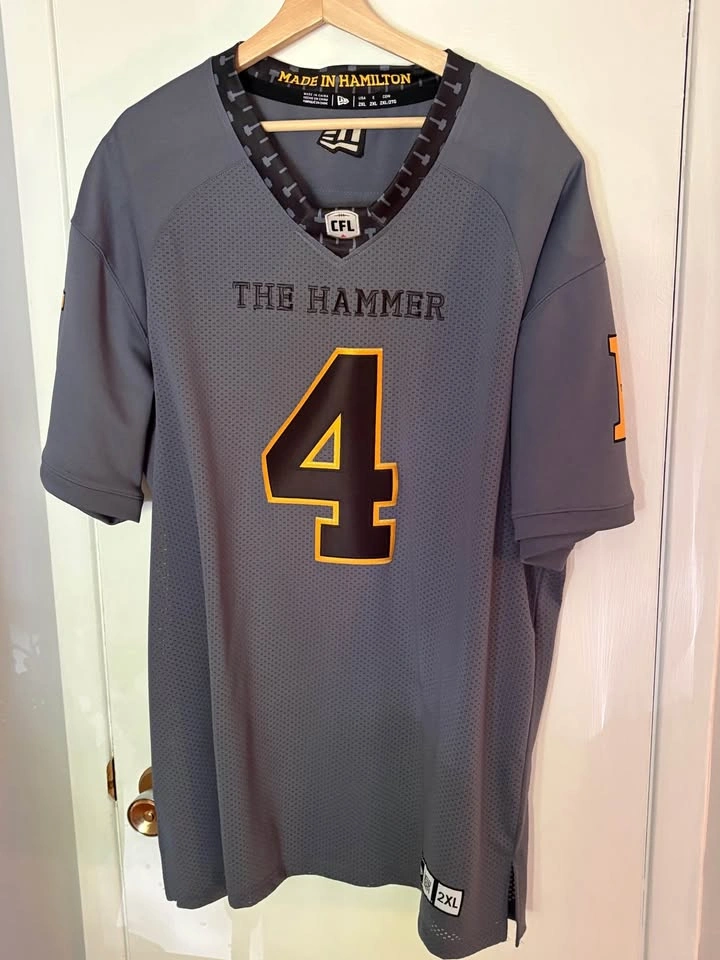 Signed Zach Collaros Hamilton Tiger-Cats Jersey (2XL) - photo 4