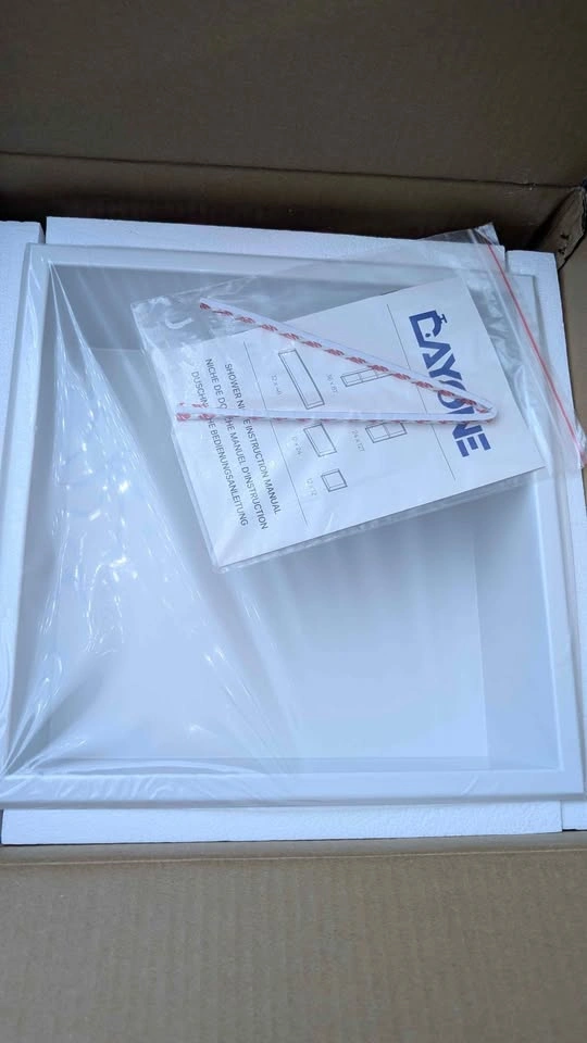 DAYONE® White Niche/Insert 12" X 12" NO Tile Needed, Stainless S - photo 5