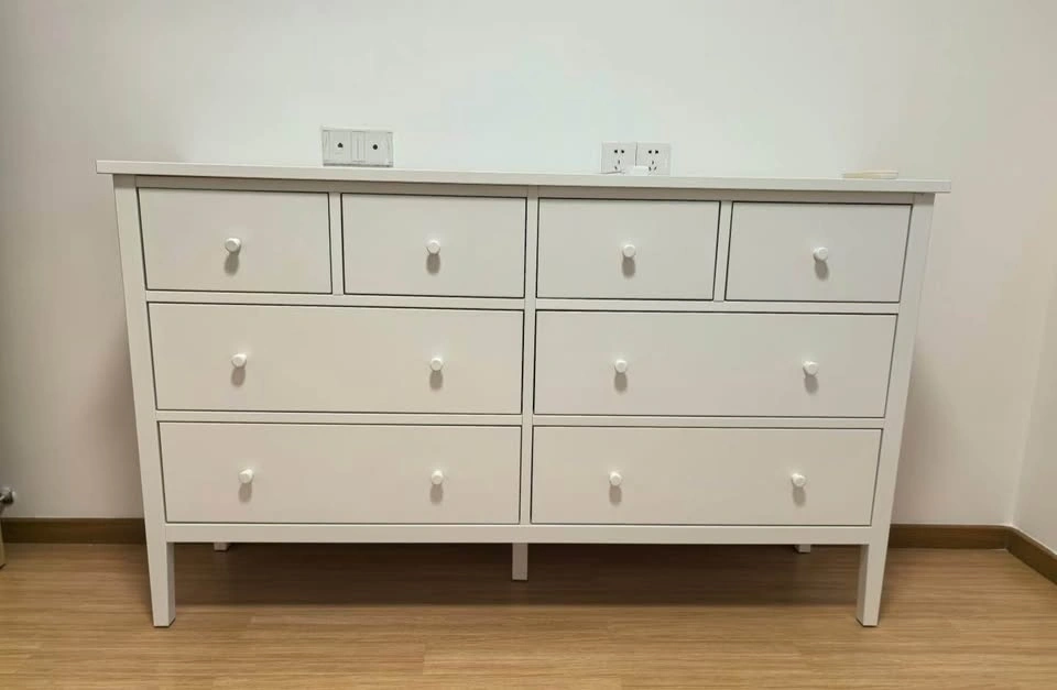 Solid Wood HEMNES 8-Drawer Dresser | Pristine Condition - photo 2