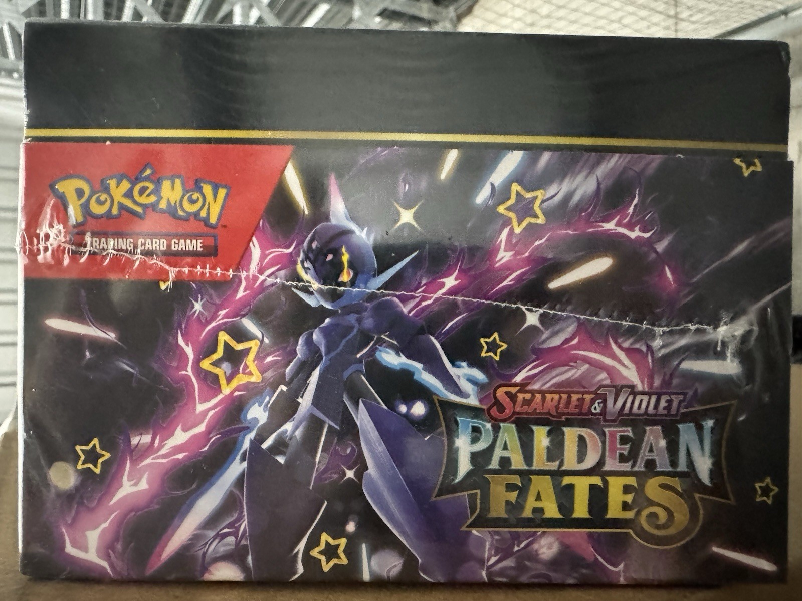 Pokemon TCG Scarlet & Violet Paldean Fates Booster Bundle Displa