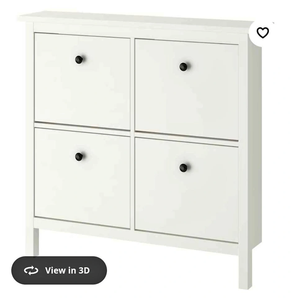 IKEA HEMNES Shoe Cabinet with 4 Compartments
