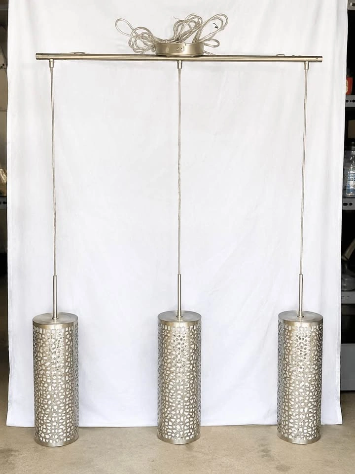 Modern 3-Light Pendant Light Fixture – Brushed Nickel - photo 2