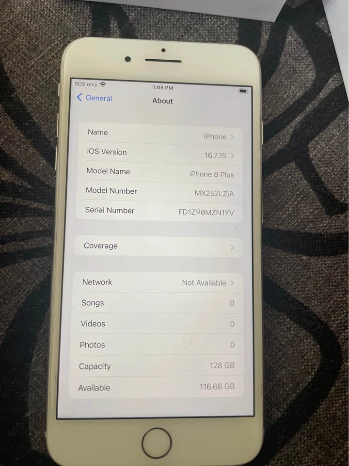 Apple iPhone 8 Plus 128GB Silver w/ Box & Case - photo 3