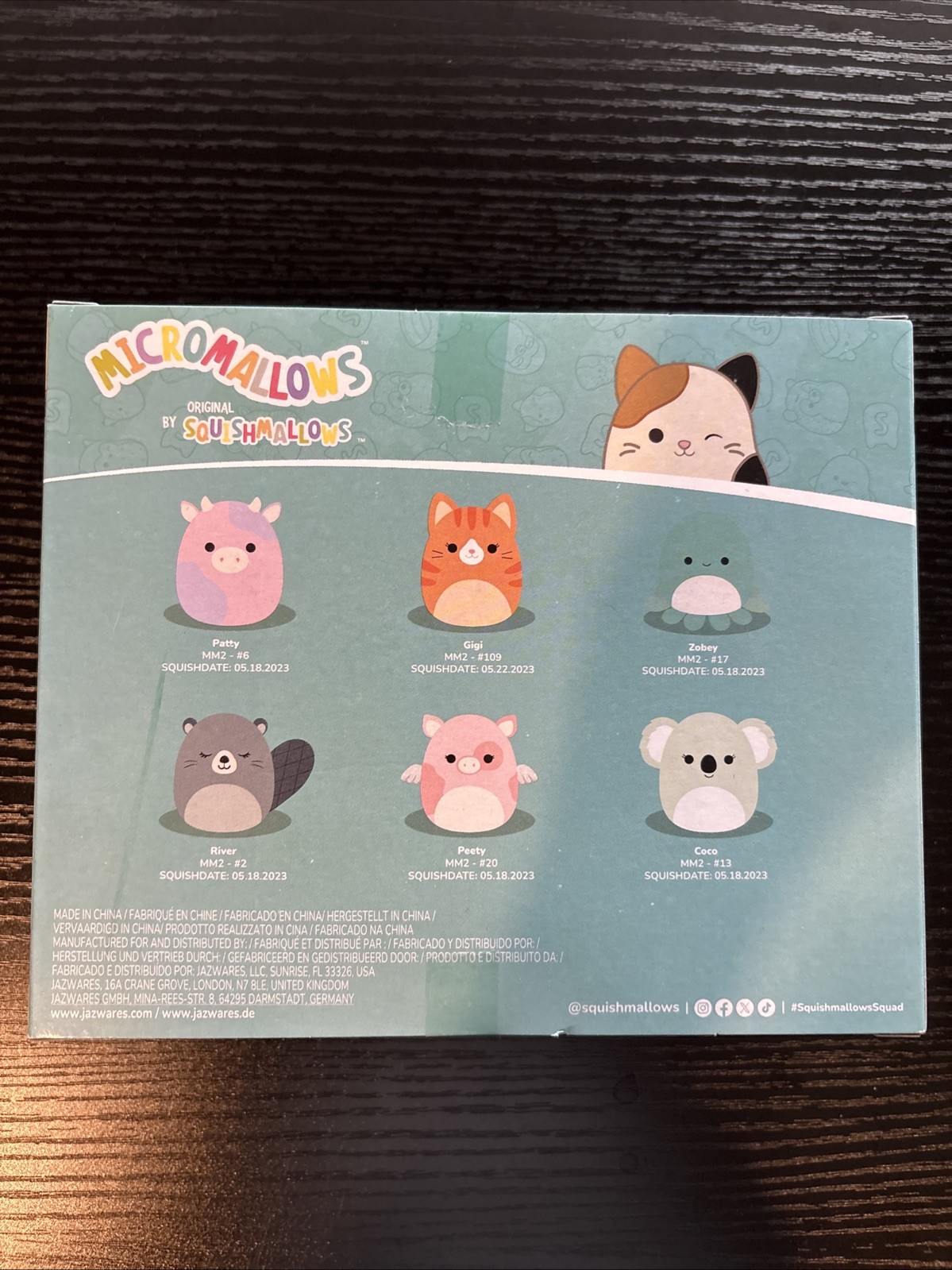Squishmallows Original Micromallows 6-Pack Patty Gigi River Peet - photo 3