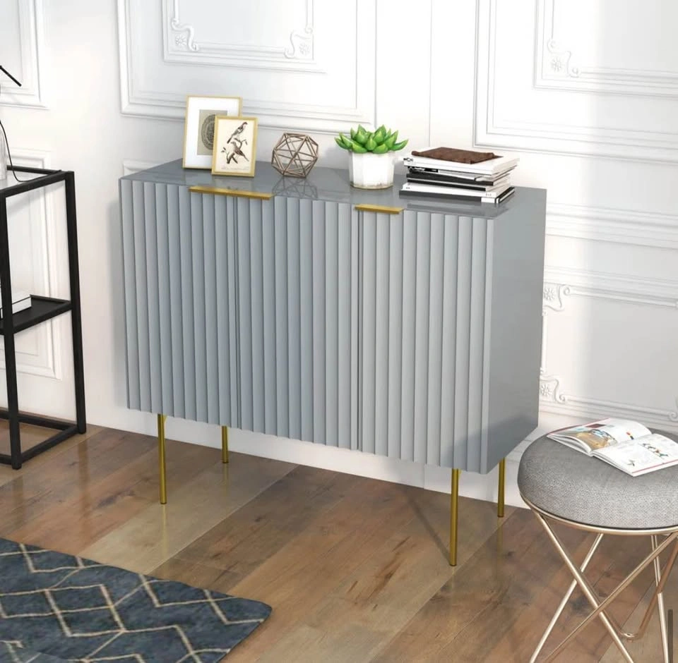 Modern Accent Cabinet with Gold Legs - photo 4
