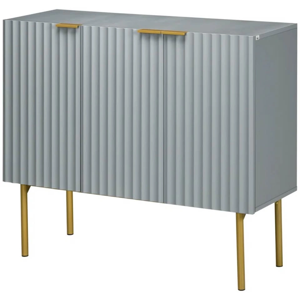 Modern Accent Cabinet with Gold Legs - photo 5