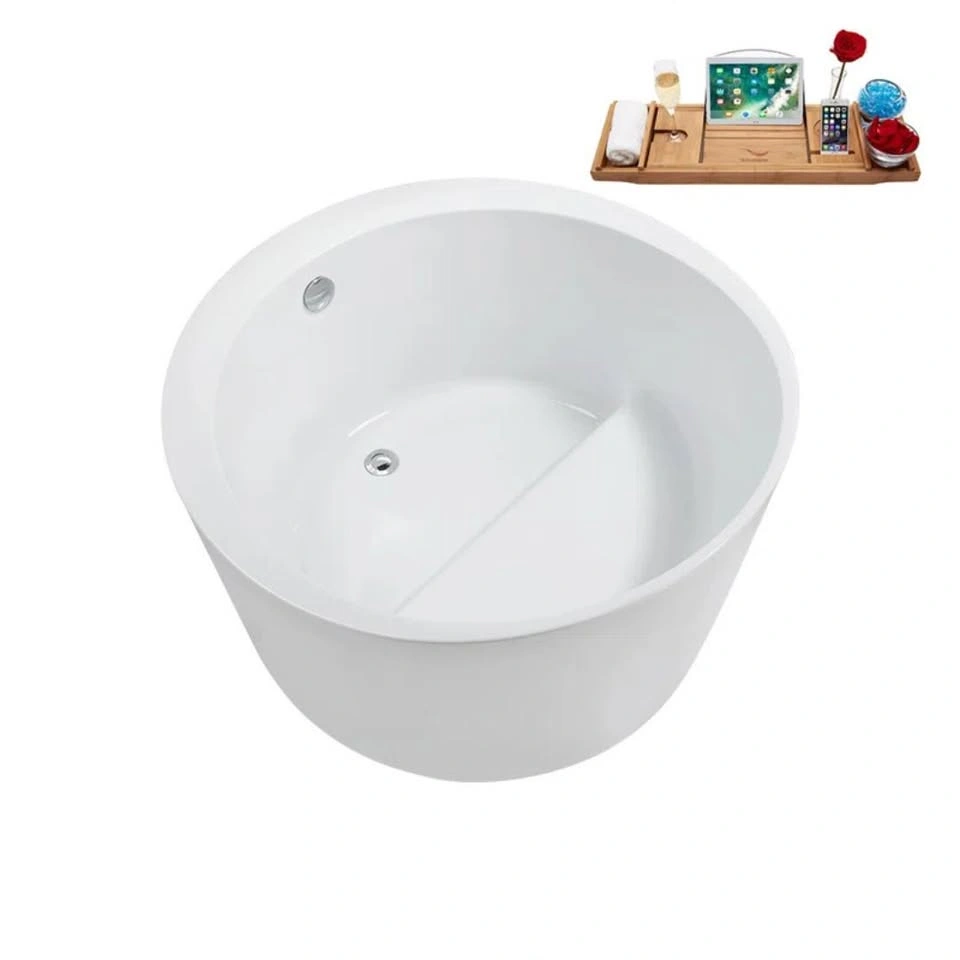 Freestanding Soaking Bathtub - Acrylic 43.3'' x 43.3'' - photo 2