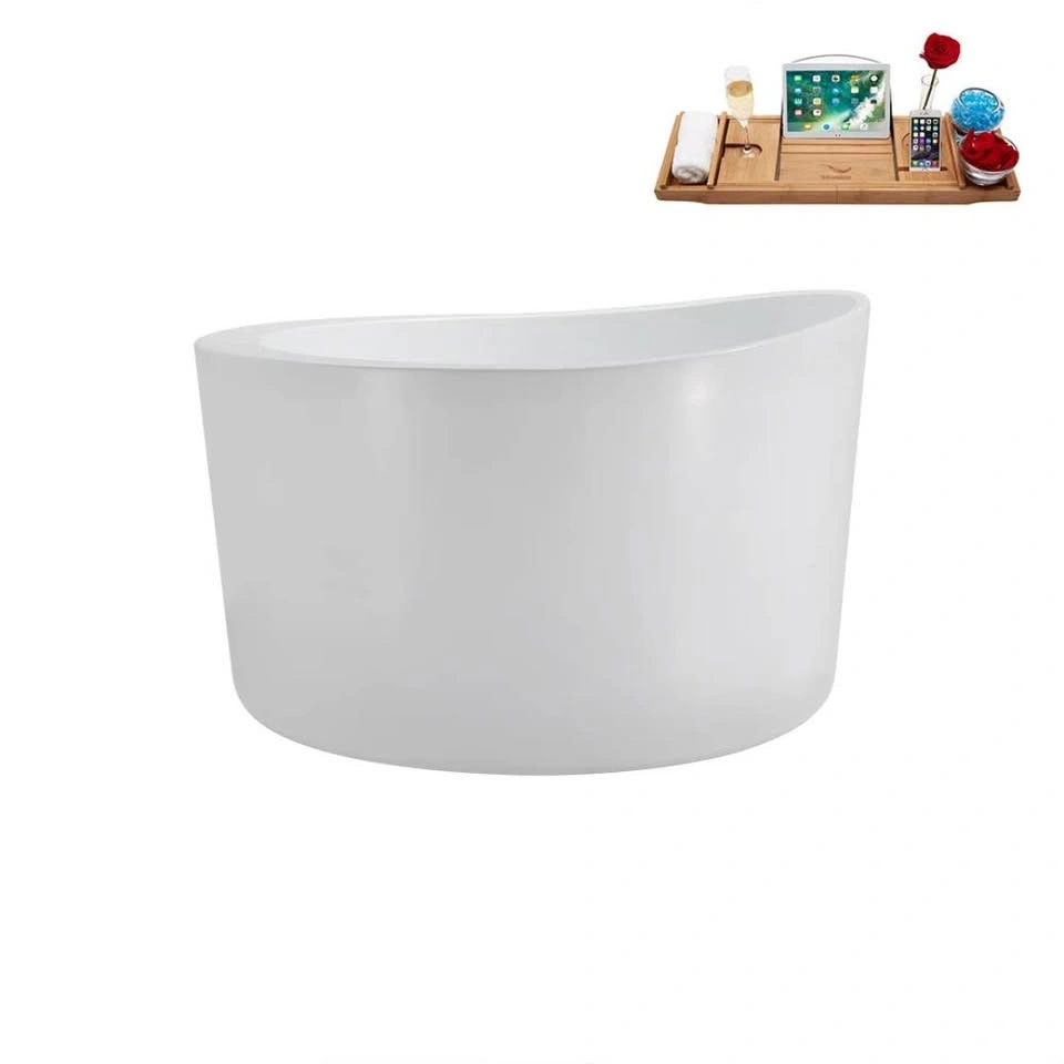 Freestanding Soaking Bathtub - Acrylic 43.3'' x 43.3'' - photo 3