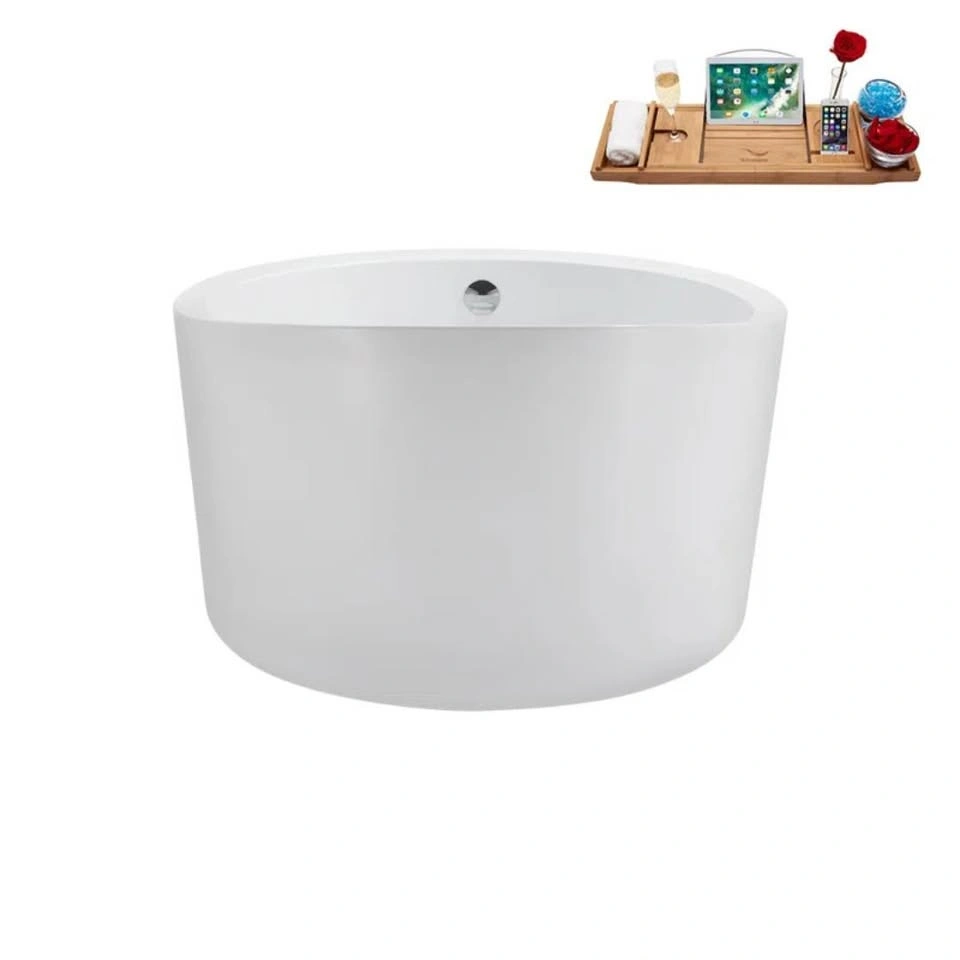 Freestanding Soaking Bathtub - Acrylic 43.3'' x 43.3'' - photo 4