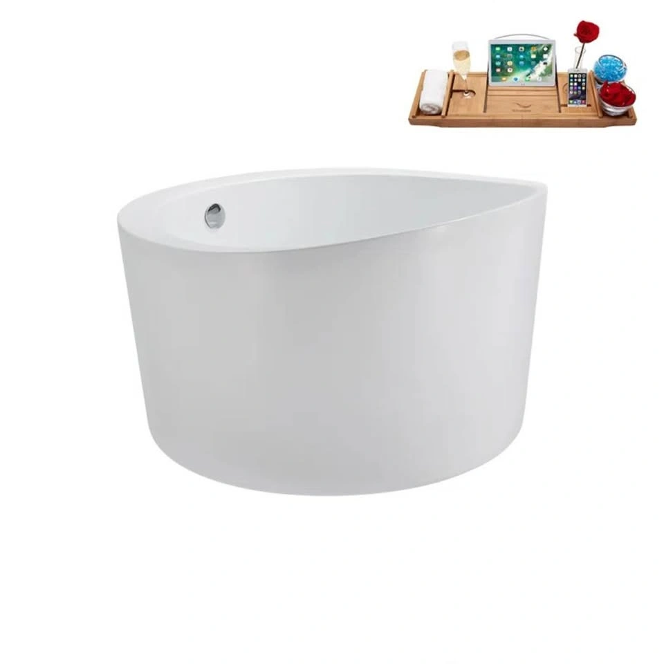Freestanding Soaking Bathtub - Acrylic 43.3'' x 43.3'' - photo 5