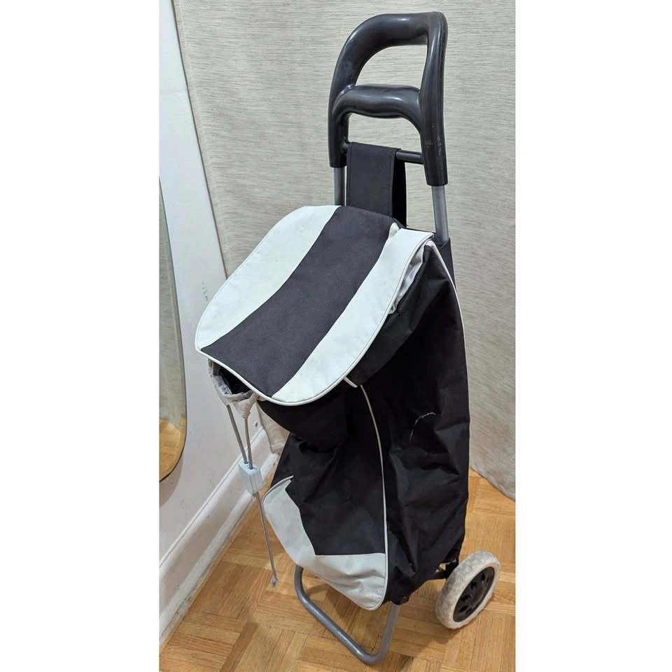 Used Compact Portable Folding Luggage Shopping Cart Trolley Supe