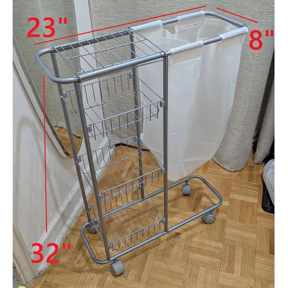 WENKO 3-Tier Collecting Trolley Cart