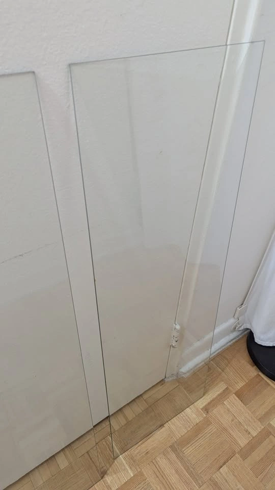 32x96 cm Square Glass Shelves - photo 2