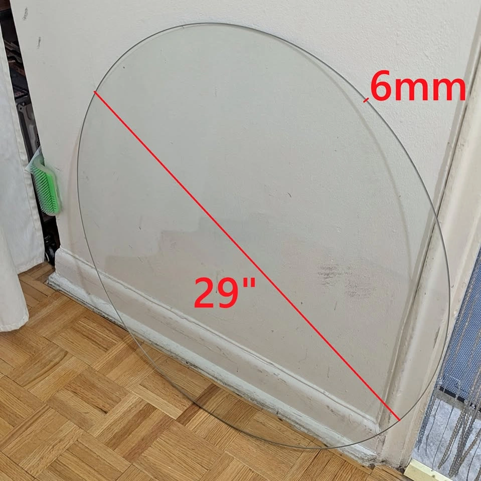 29" Round Glass Table Top