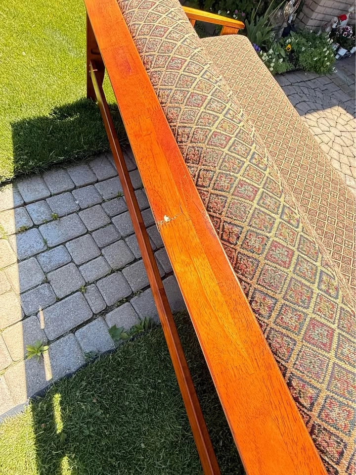 Wooden Frame Futon Sofa Bed - photo 2
