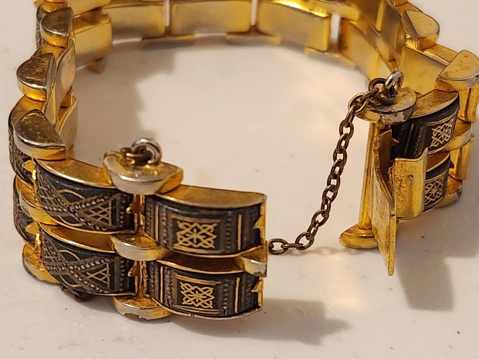 Double Stacked Damascene Panel Bracelet - photo 2