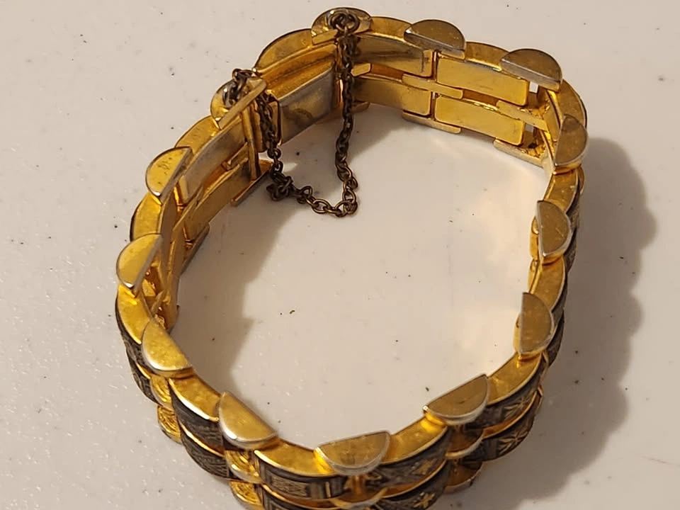 Double Stacked Damascene Panel Bracelet - photo 4