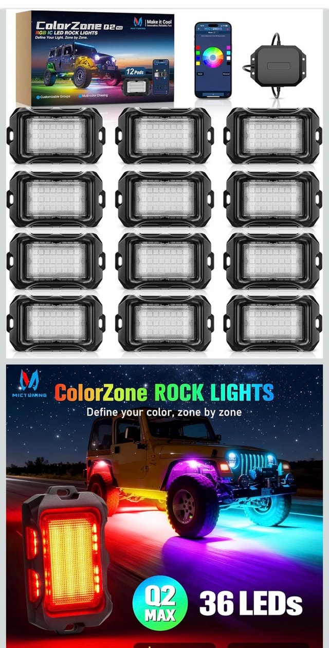 RGB IC LED ROCK LIGHTS