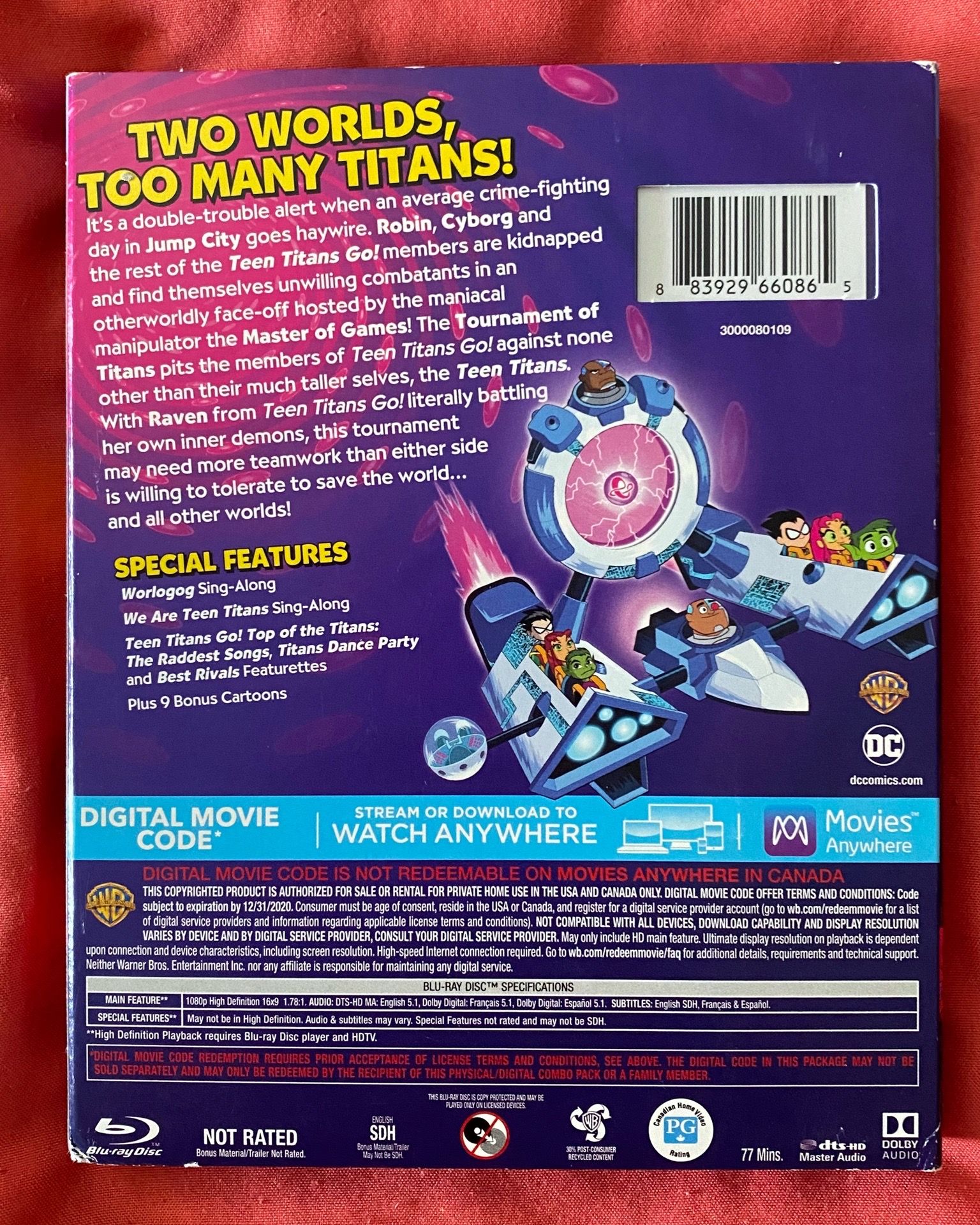 Teen Titans Go! Vs Teen Titans (Blu-Ray & DVD) - photo 2