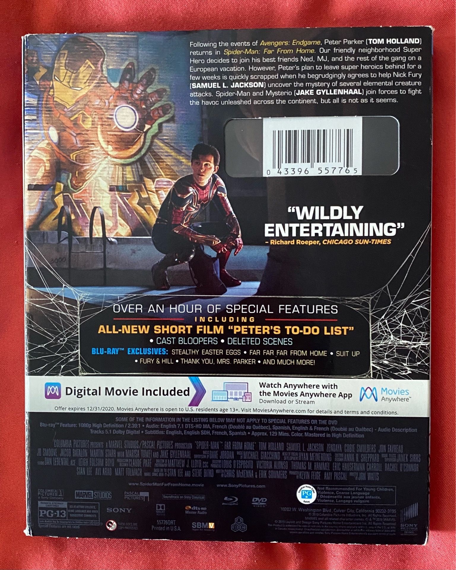 Spider-Man: Far From Home (Blu-Ray & DVD) - photo 2