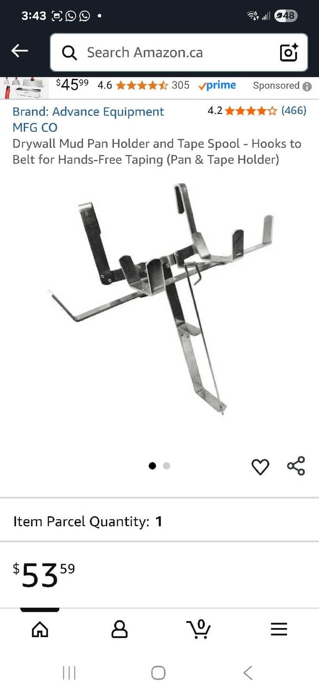 Advance Equipment Drywall Mud Pan Holder
