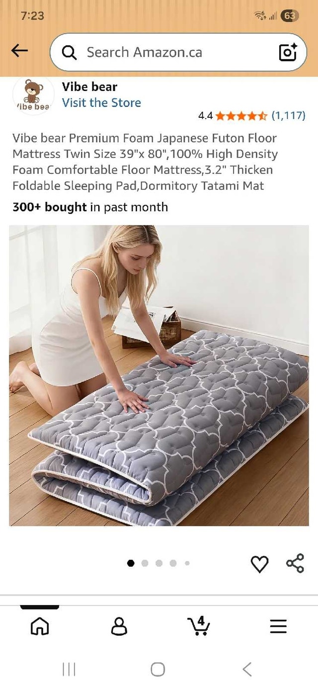 New Floor Mattress Twin
