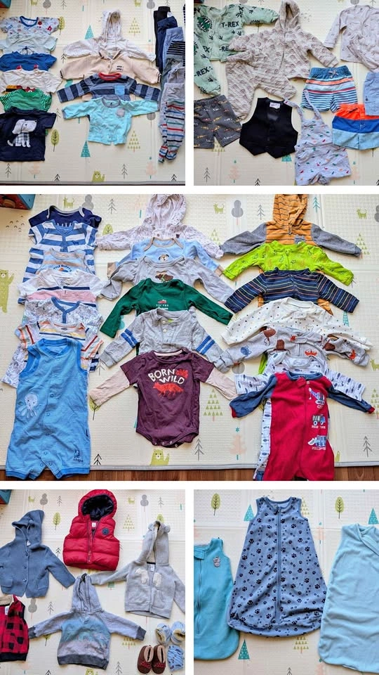6-12 Months Baby Boy Clothes (70+ Pieces)