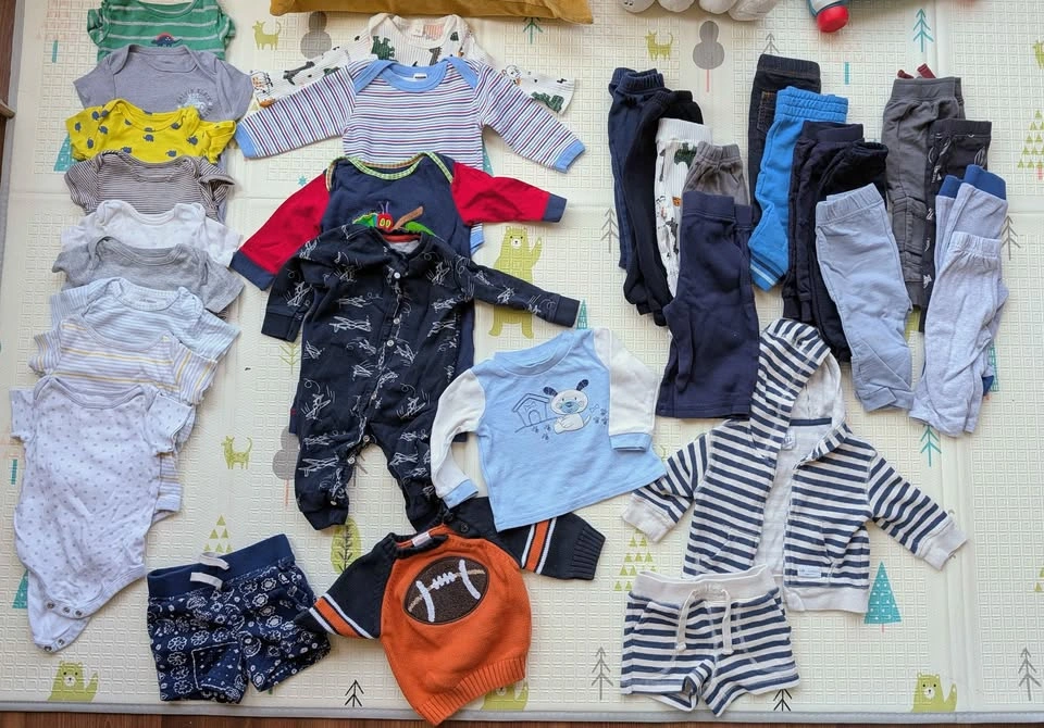 3-6 Months Baby Boy Clothes - 50 Pieces - photo 3