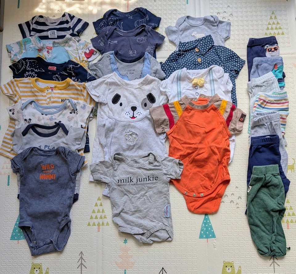 Newborn NB & 0-3 Month Baby Boy Clothes Lot (120+ pcs) - photo 2