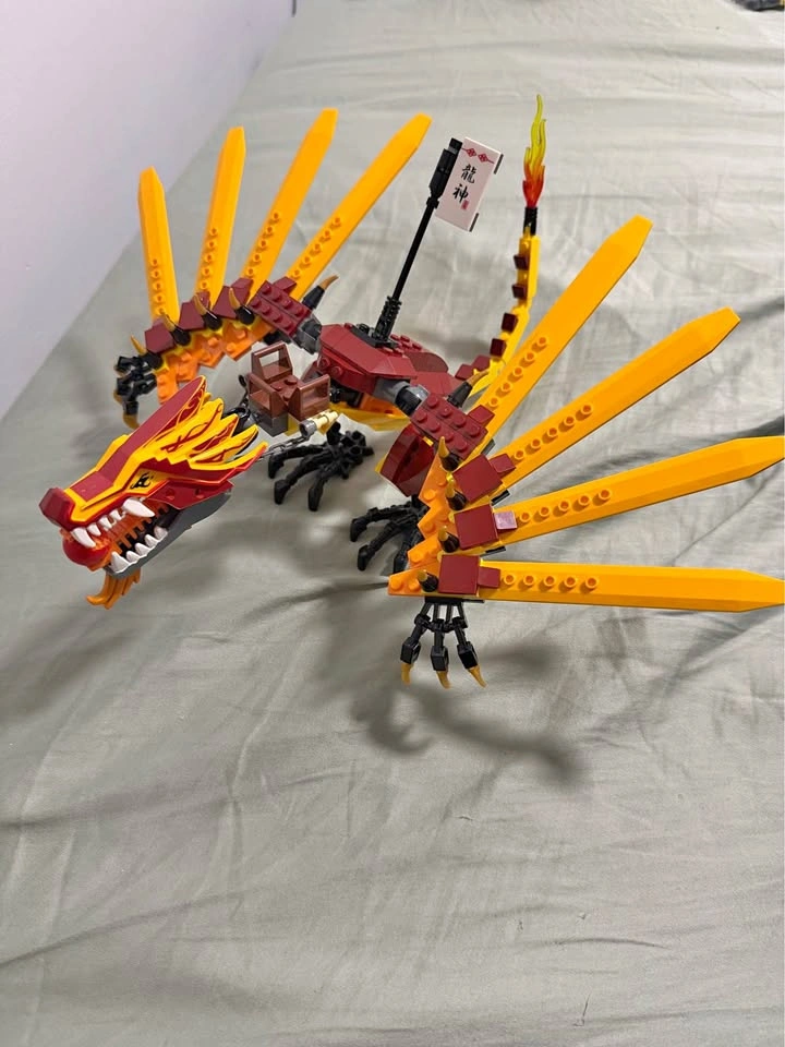 Lego Ninjago Fire Temple Dragon Only